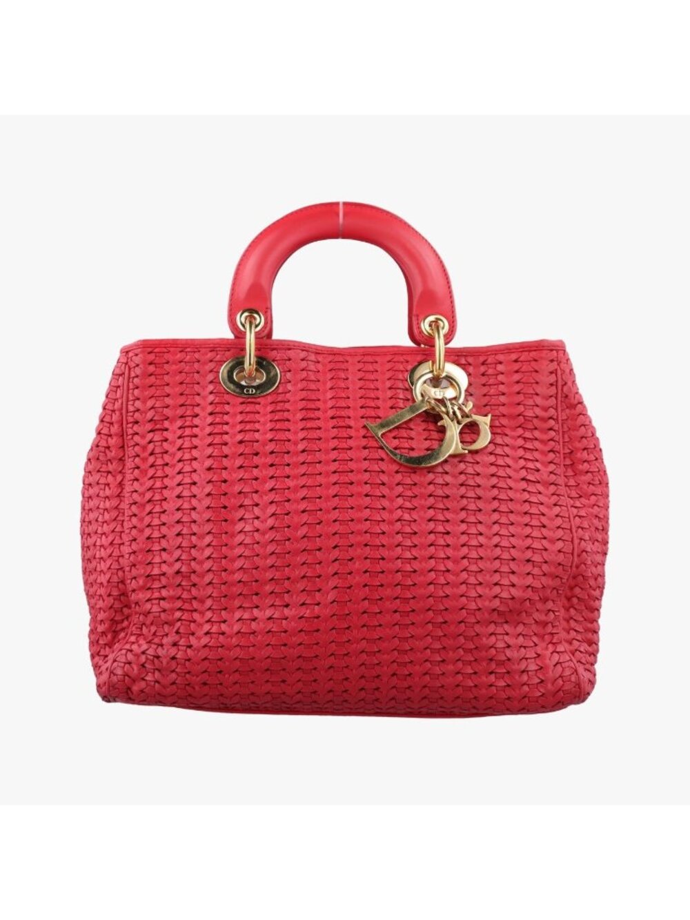 Dior Soft Lady Red Lambskin Handbag